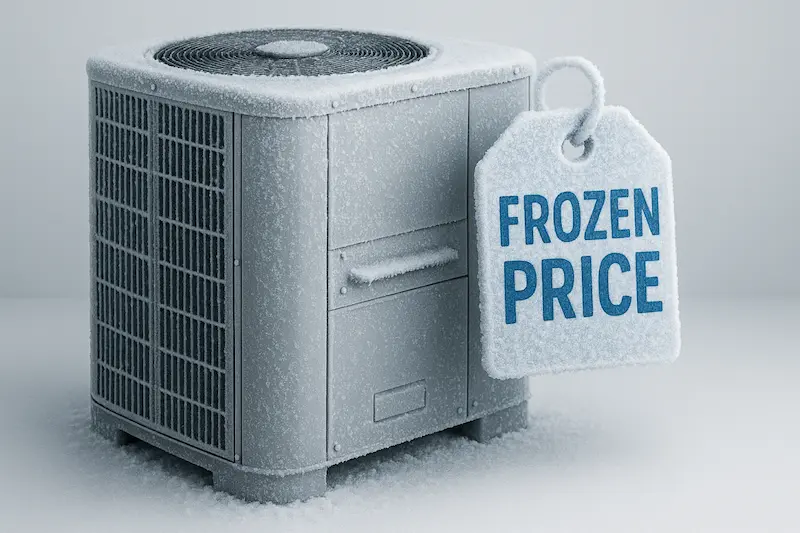 An AC with the price Frozen for this winter offer.
