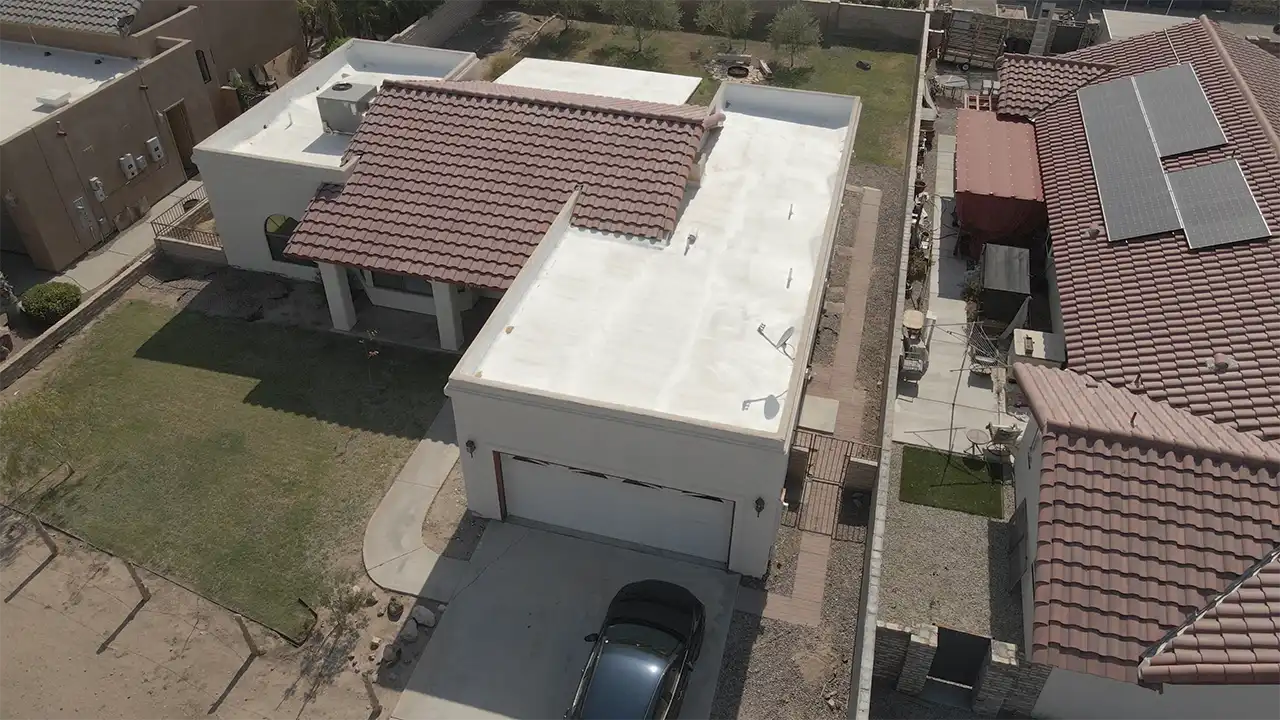 Wall interior after insulation installation