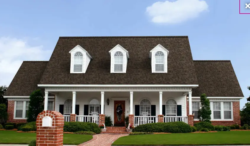 House with Smokey shingles