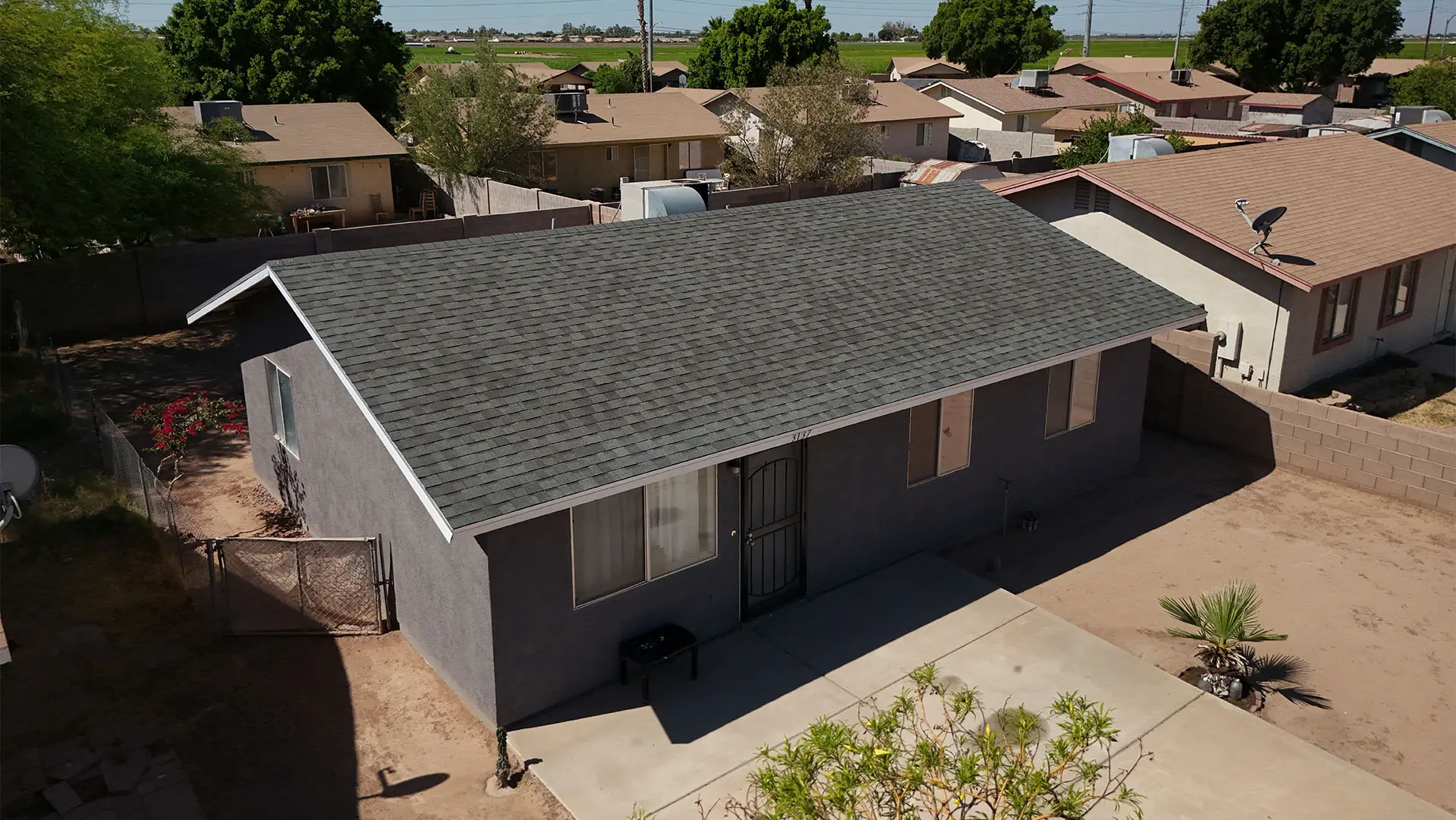 Residential roof replacement after work