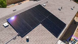 After solar panel installation is complete