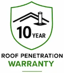 10 Year Roof Penetration Warranty
