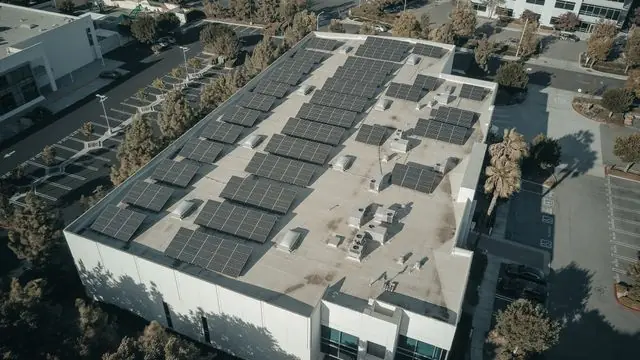 Solar Panel Array Installed for a Commercial Property