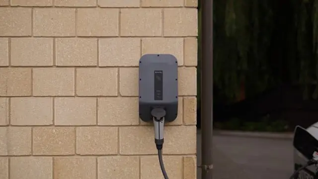 Precision Mounted EV Wall Charger with Clean Cable Management
