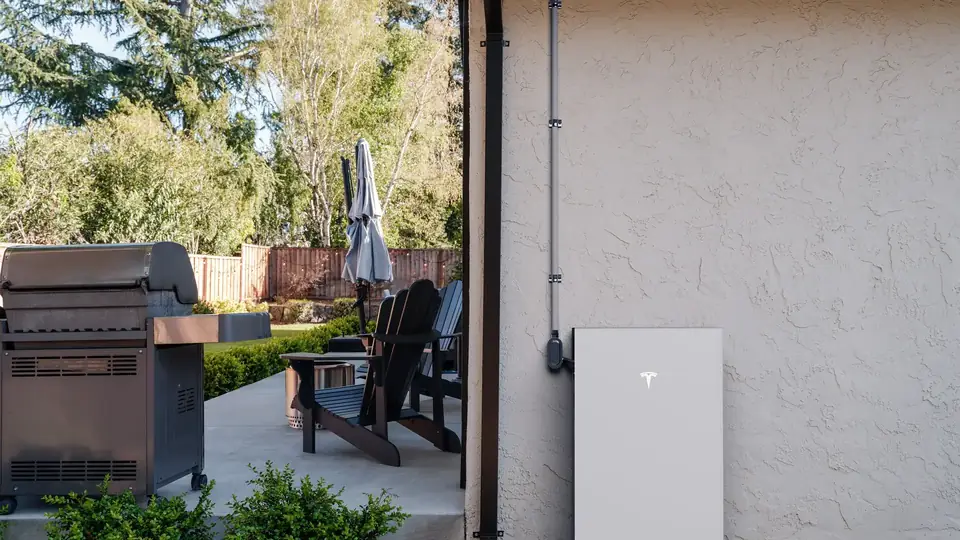 Tesla Powerwall Wall-Mounted on the Exterior of a Yuma Home