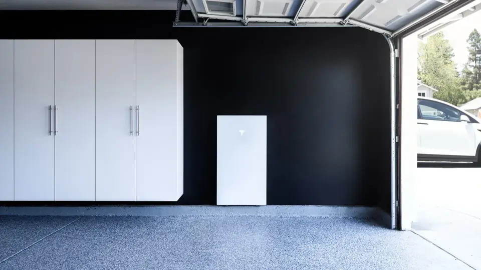 Tesla Powerwall Installed Inside a Residential Garage in Yuma