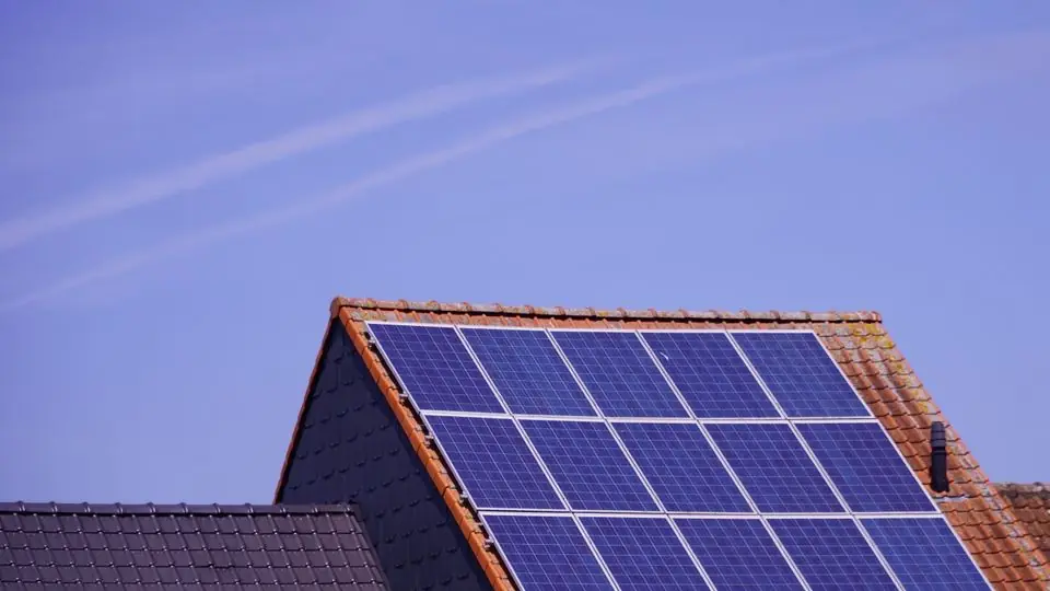 Close-Up of Tesla Solar Roof Tempered Glass Tiles