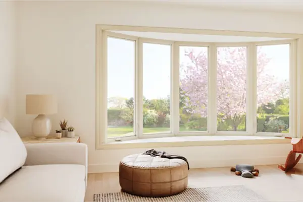 Bay & Bow Window Overlooking a Garden in a Yuma Home