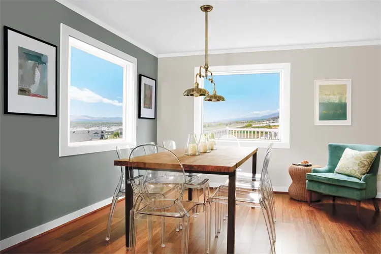 Dining room with large windows and natural light in Yuma